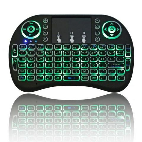 Teclado Mini Keyboard Wireless com Mouse Touch Screen Led - Foto 2