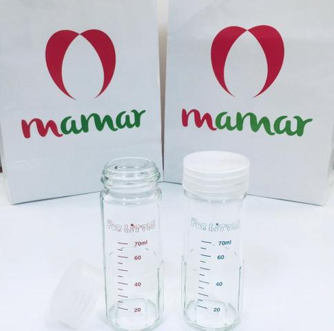 Potes de Vidro para Armazenamento de Leite Materno