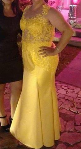 Vestido Festa Amarelo(Alta Costura) - Foto 2