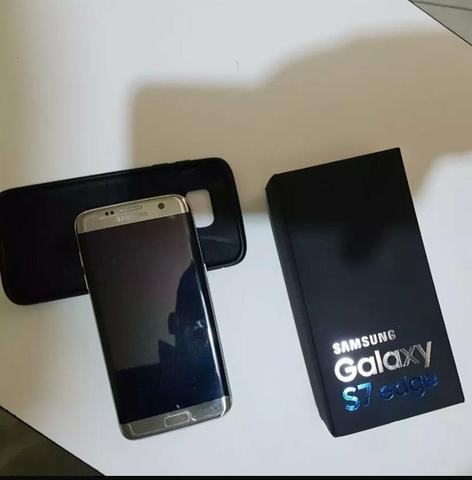 S7 edge titanium prata dual chip completo - Foto 3
