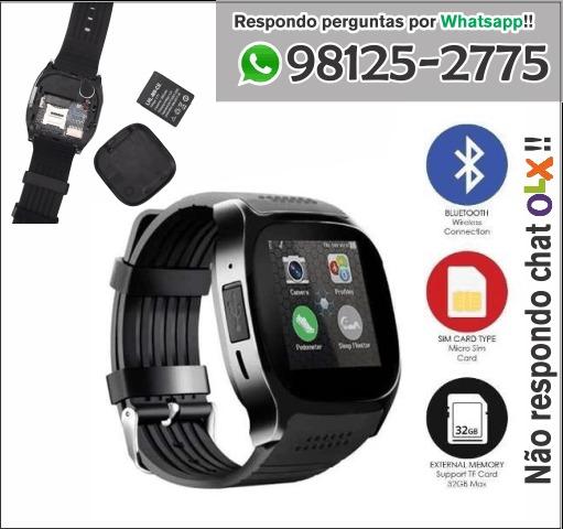 Relógio Celular smartwatch pega ( chip ) e cartão de memoria câmera Sony - Foto 6