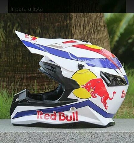 Capacete red bull