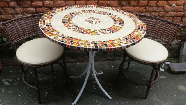 Conjunto de mesa mosaico - Foto 2