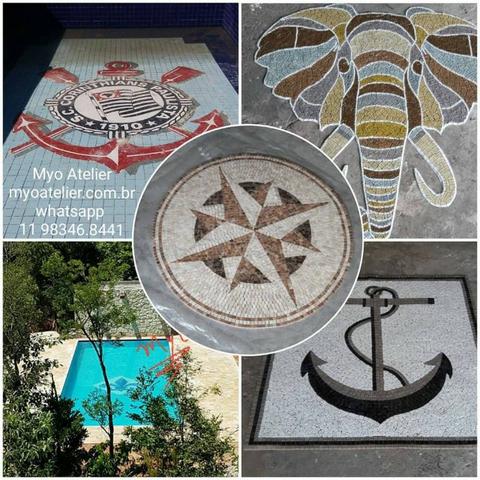 Mosaico Piso Piscina, fundo de piscina - Foto 5