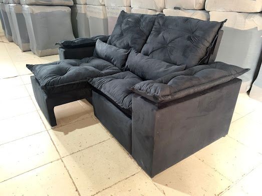 Sala sofá retrátil e reclinavel de 180 cm  - Foto 3