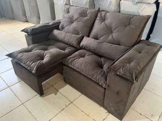 Sala sofá retrátil e reclinavel de 180 cm  - Foto 4