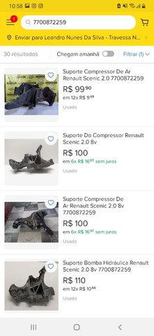 Suporte compressor scenic  - Foto 4