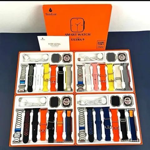 Smartwatch S100 Ultra 9 com 7 (Sete) Pulseiras - Lançamento 2023