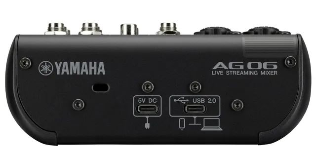 Yamaha AG06MK2 Preta Mesa de Som interface USB 6 canais Live Streaming, Musica, Podcasts - Foto 3