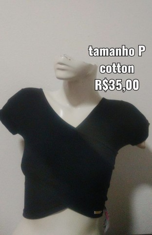 Blusas femininas e croppet lindas e maravilhosas tamanho P