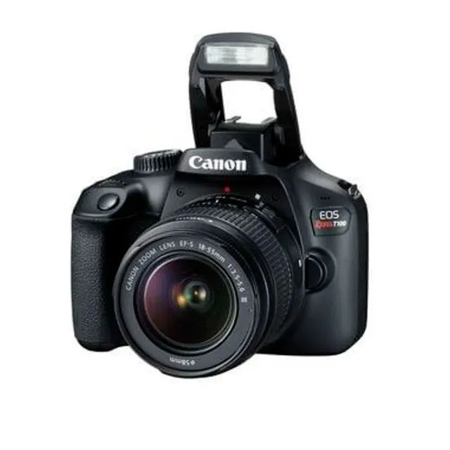Canon eos Rebel Kit T100 + lente 18-55mm III dslr cor preto