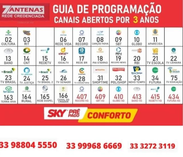Receptor SKY PRÉ PAGO HD CONFORTO  com 05 ANOS DE PROGRAMAÇÃO   - Foto 6