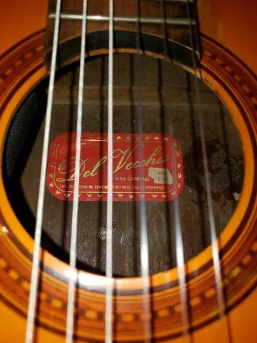 Troca - Violão Del Vecchio Camping ref 100 =Anos 1980/90 c/Captação Elétrica Tron X200  - Foto 5