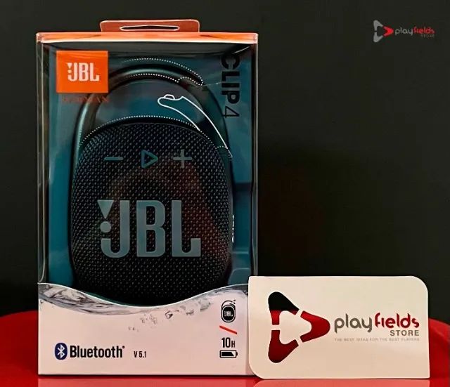 JBL Clip 4 Bluetooth Speaker Blue - Produto Novo, Lacrado com Garantia.