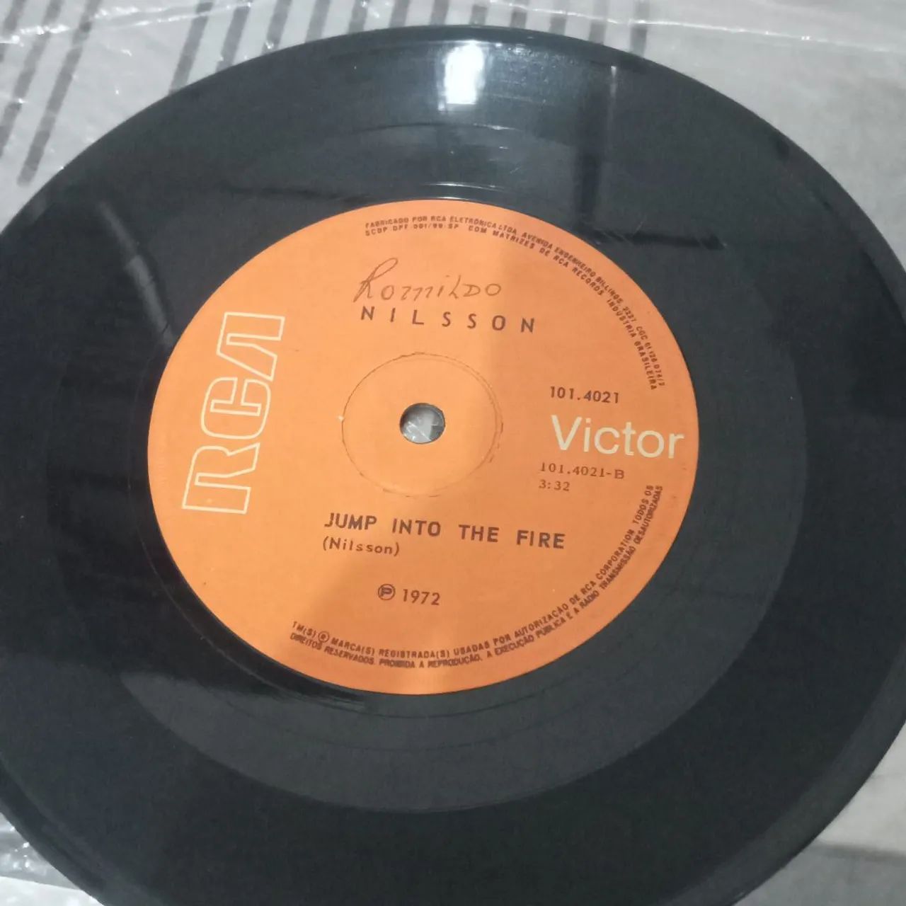 Disco vinil pequeno