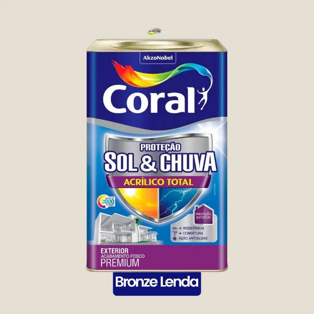 Tinta Coral Sol & Chuva Acríllico Total Premium 18L  - Foto 6