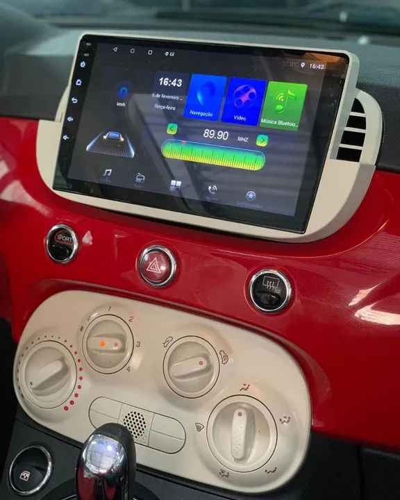 Multimídia fiat 500 9 polegadas Carplay sem fio Android  - Foto 3