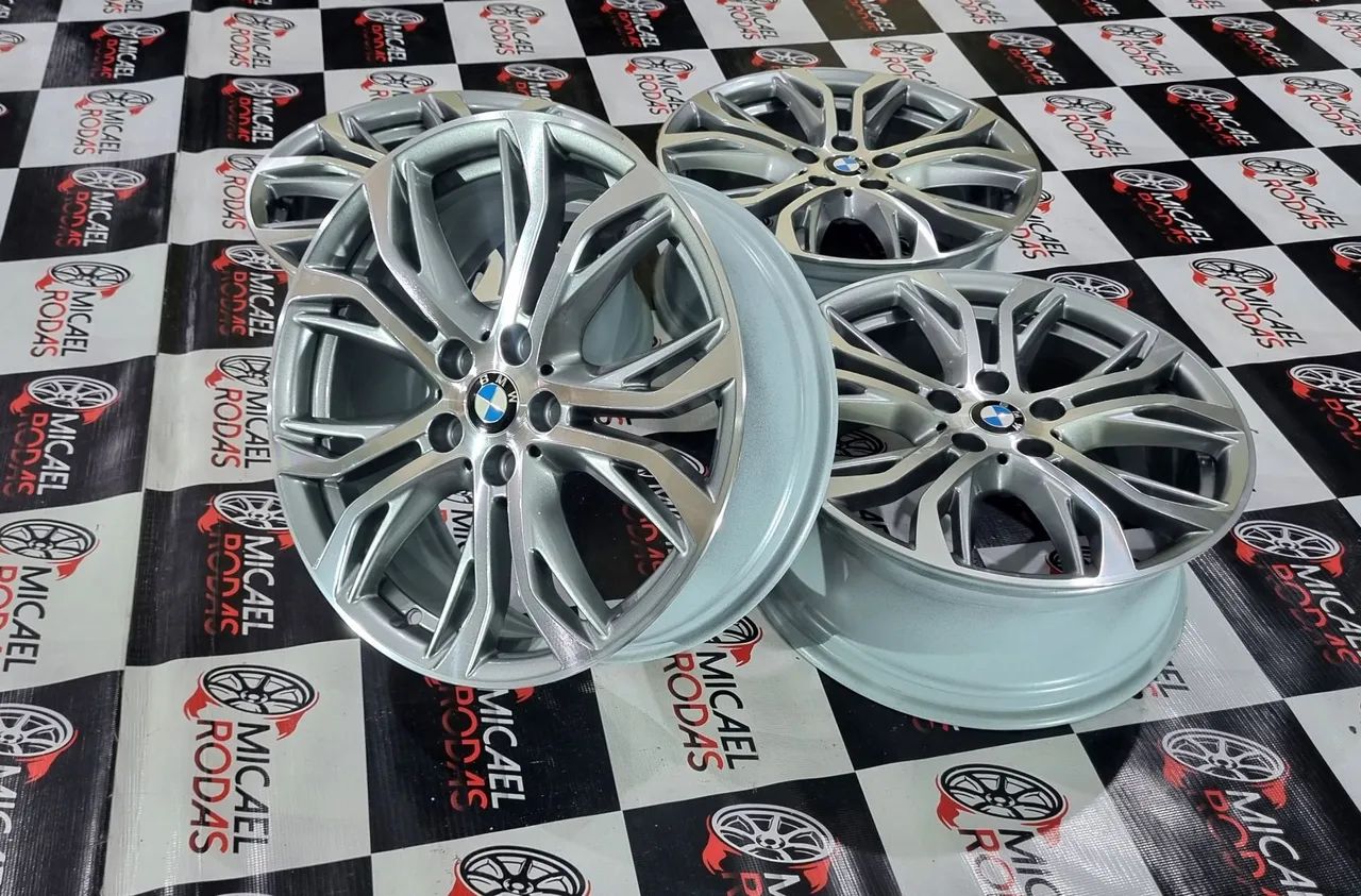 Jogo de rodas aro 18 bmw x4 x3 x2 x1 5x112 Originais Zeradas