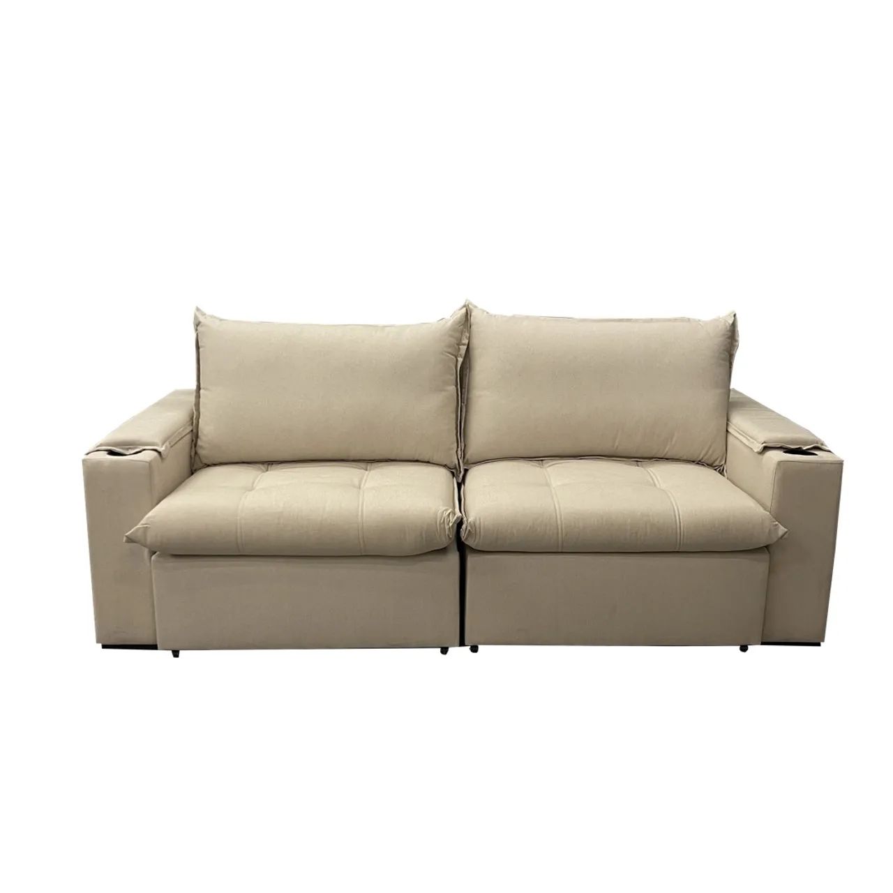 Sofá Cama Vegas com Porta Copos e Molas Ensacadas p76 - Foto 5