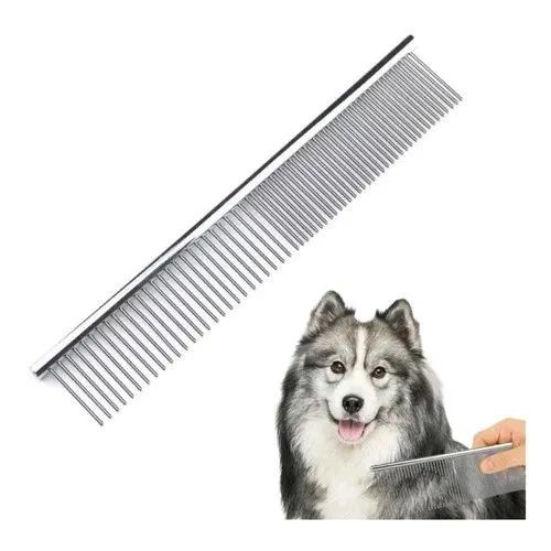 Pente para cachorro Desembolador De Pelos Aço Petshop Banho E Tosa profissional