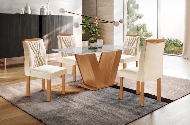 Mesa 4 Cadeiras Cometa - Foto 5