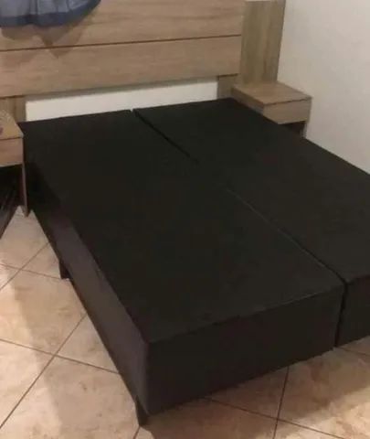 Vendo!  Base Box Casal bipartida  - Foto 2