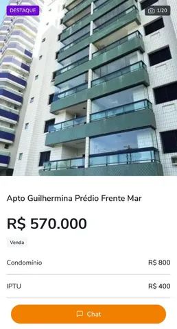 Captação de Apartamento a venda na Avenida Presidente Castelo Branco - de 1802 a 2360 - lado par, Guilhermina, Praia Grande, SP