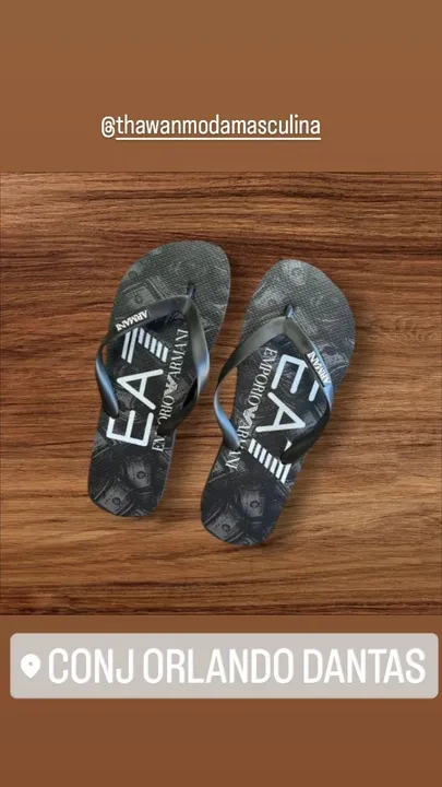 Chinelos Emporio Armani Pretos