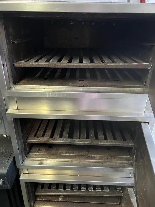 Forno industrial lastro a gás stell aço inox 3 sessão parcelamos em até 12x  - Foto 3