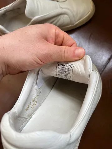 Tenis Couro Osklen Branco (sem cadarço) - Foto 5