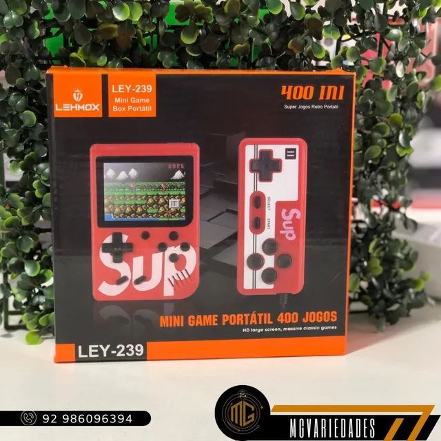 Mini Game Portátil 400 jogos Duplo 