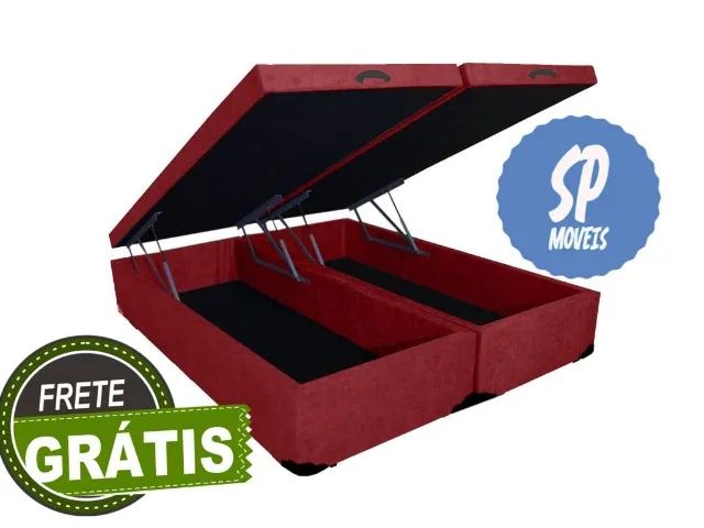 Frete Grátis: Base Bipartido Queen com Conforto e Praticidade!