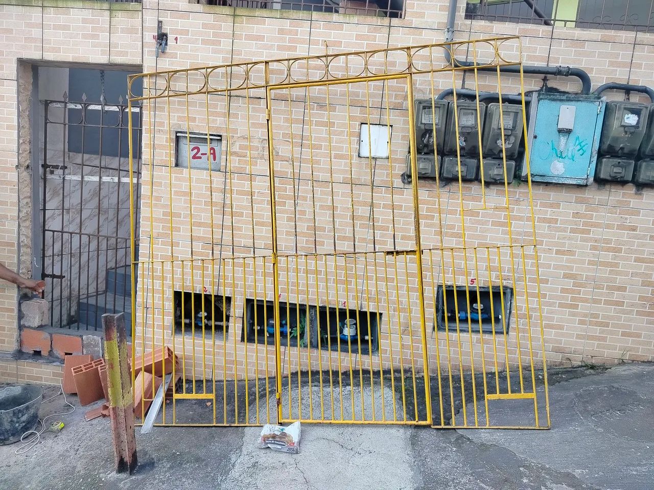 Grade com porta 