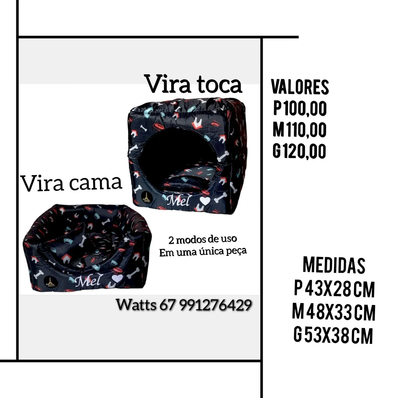 Cama/Toca para Cães e Gatos - Conforto e Versatilidade