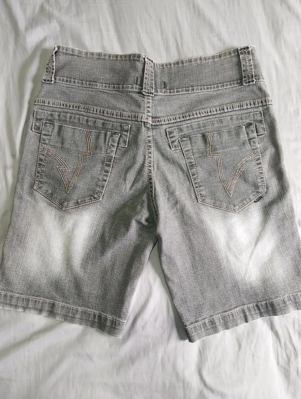 Shorts Jeans Preto - Foto 5