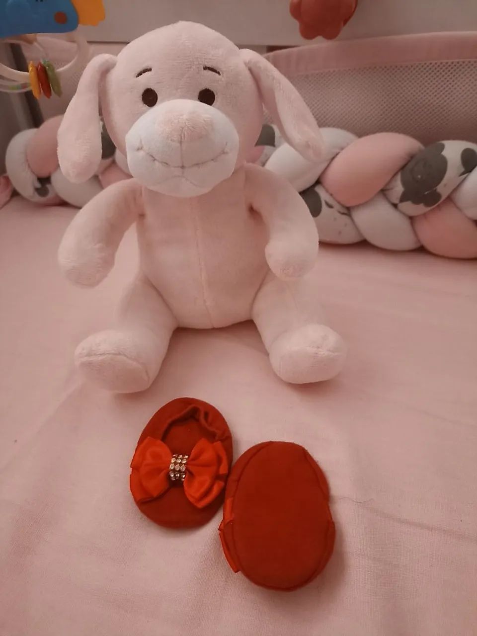 Sapatinhos de Bebê com Laço Vermelho - Foto 2