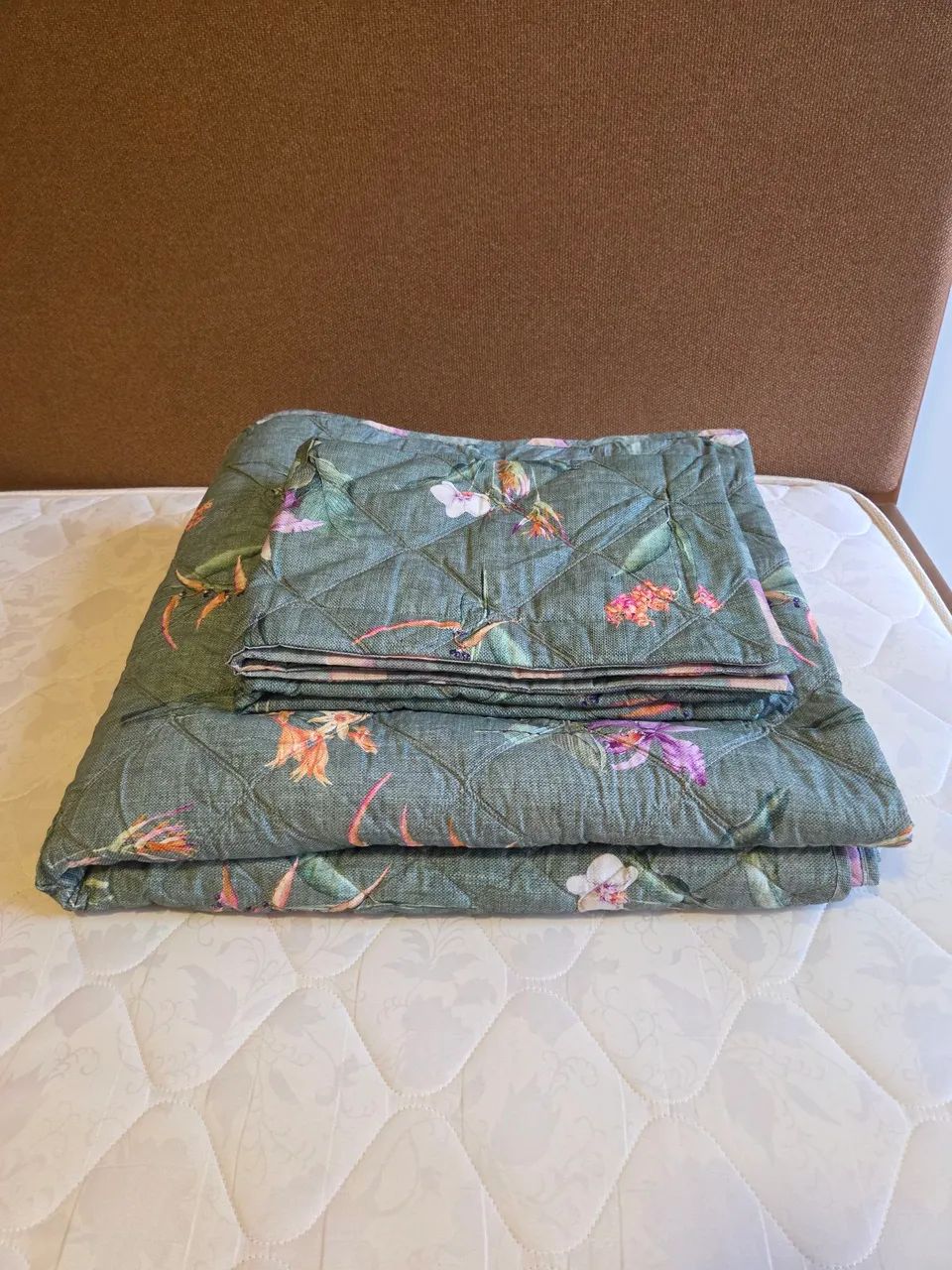 Kit de colcha de casal novo da Artex tamanho casal linha Ginga dupla face 3 peças 