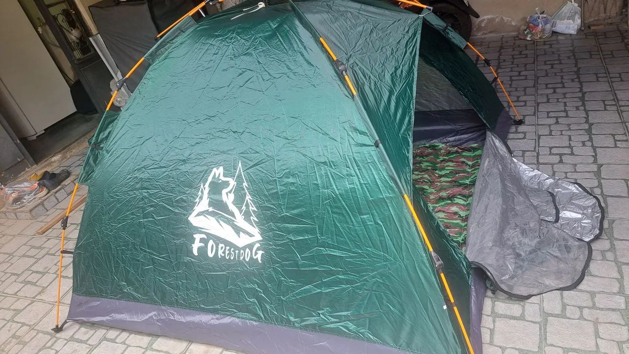 Conjunto barraca 4 lugares semi automática colchonete de casal novos  - Foto 5