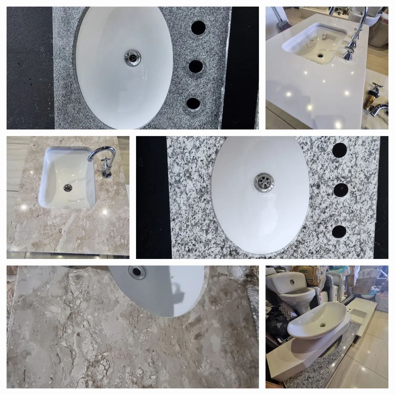 Pia banheiro  várias pedras  Diversos Modelos e cores 
