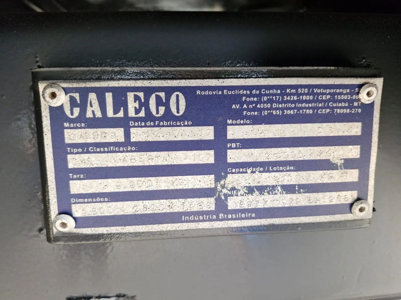 Carroceria Gaiola De Carvão Galego Ano 2017 9,50 Metros - Foto 5