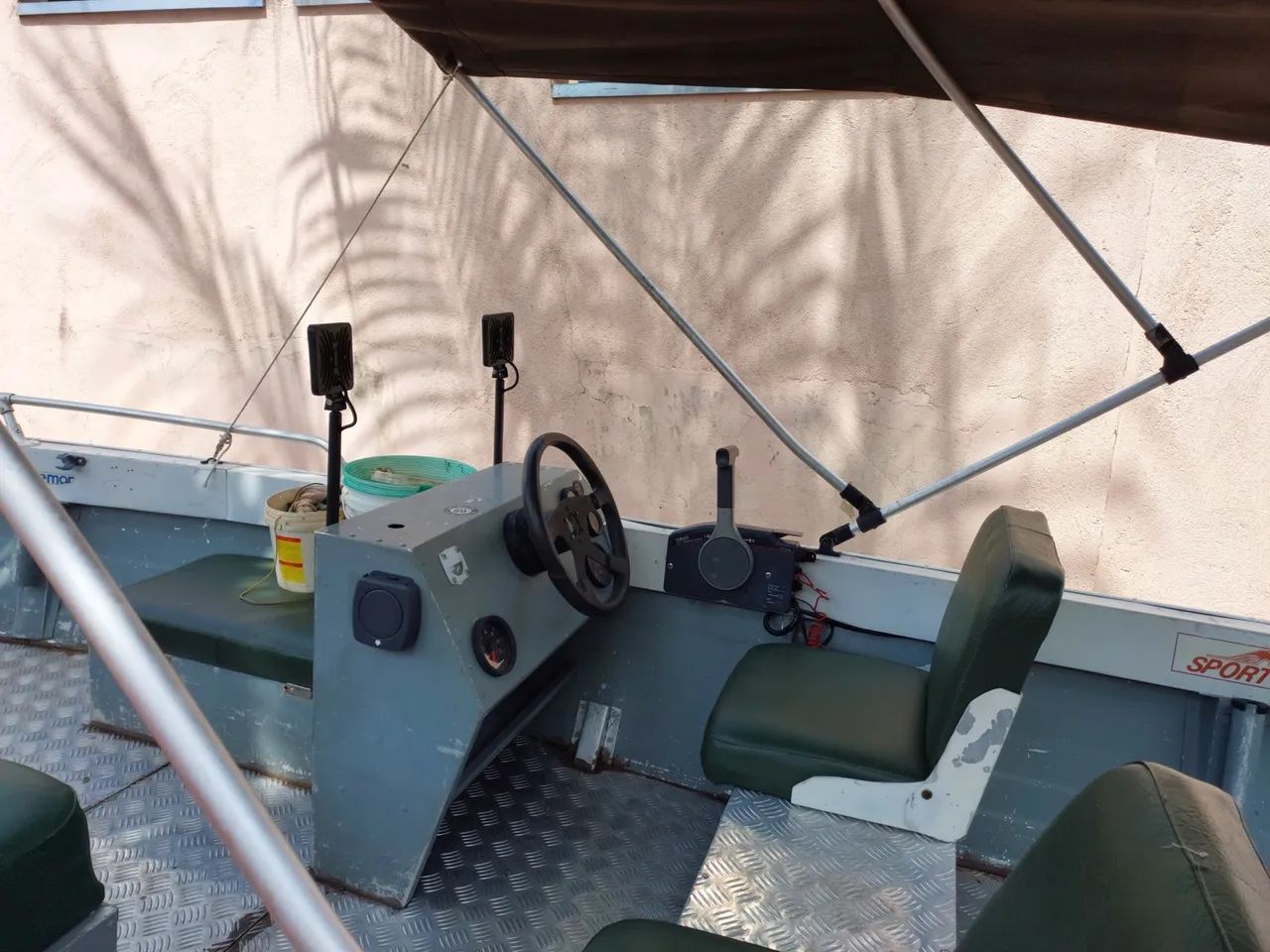 Lancha Alumínio Motor 40 Yamaha completa - Foto 2