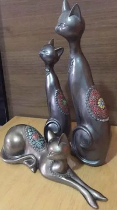 Esculturas de Gato em Cerâmica (não fabrico) - Foto 3