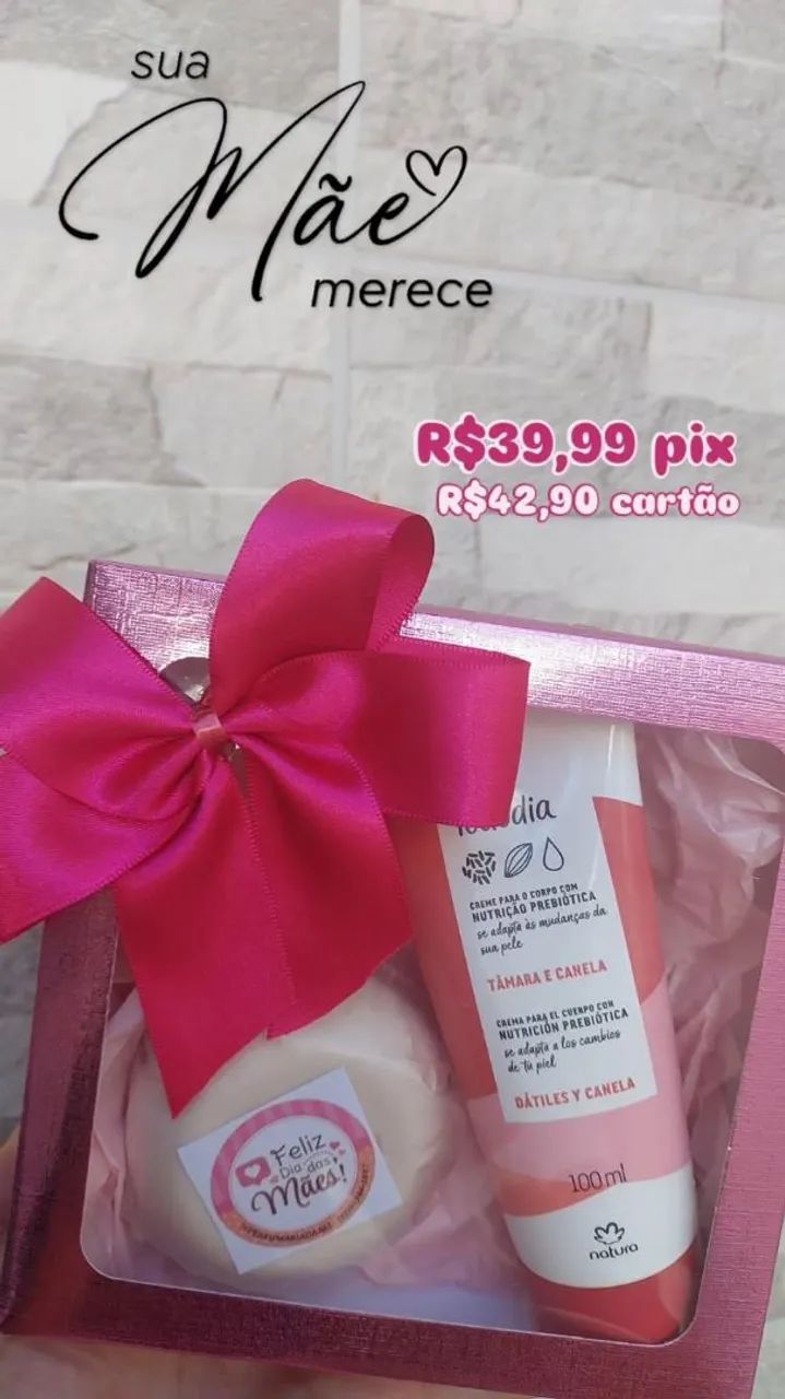 Kit Natura Dia das Mães - Creme para o Corpo + Sabonete