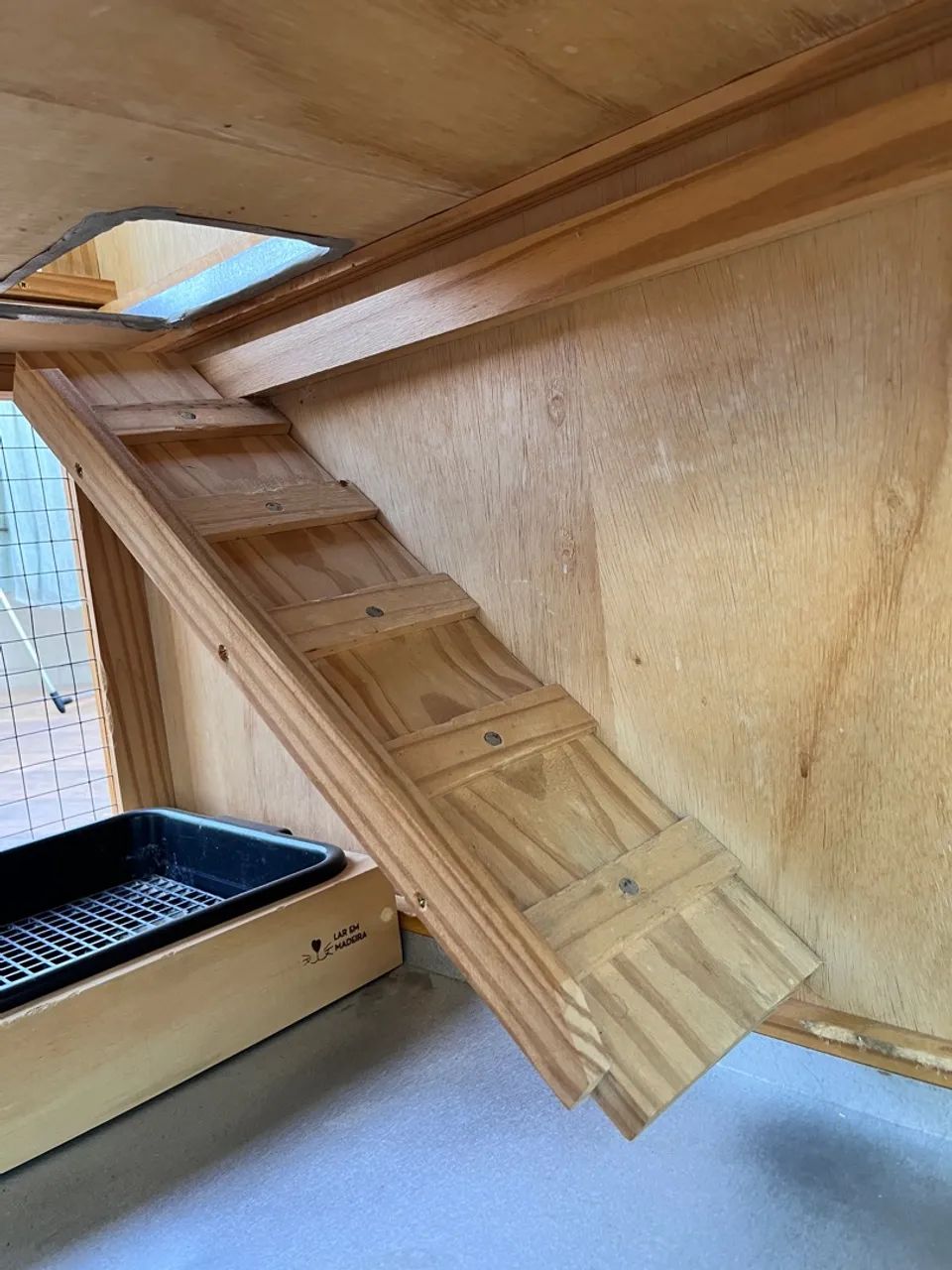 Casinha coelho Dois andares lar em madeira - Foto 4