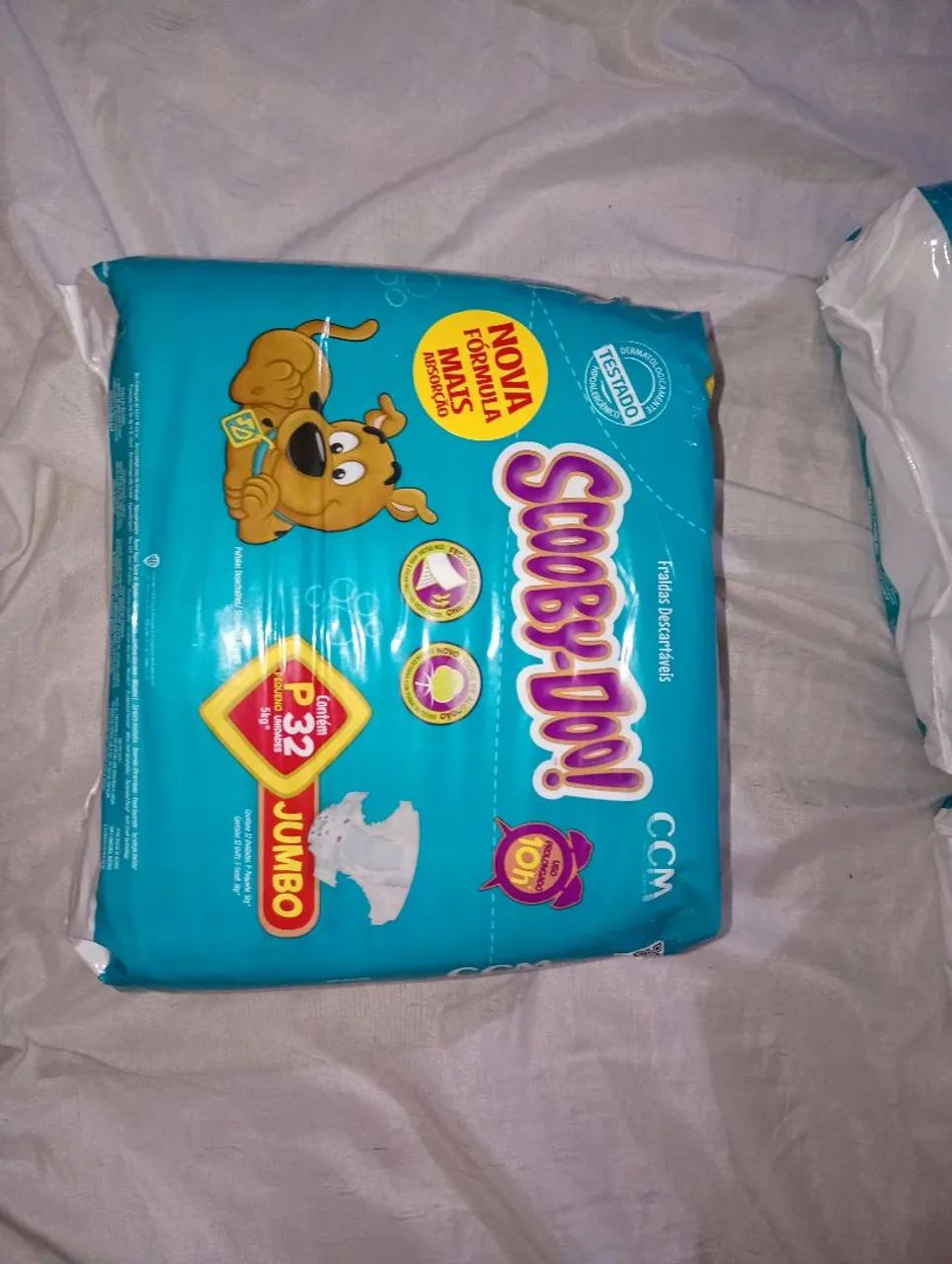 Fralda Scooby-doo tamanho P com 32 unidades  - Foto 2