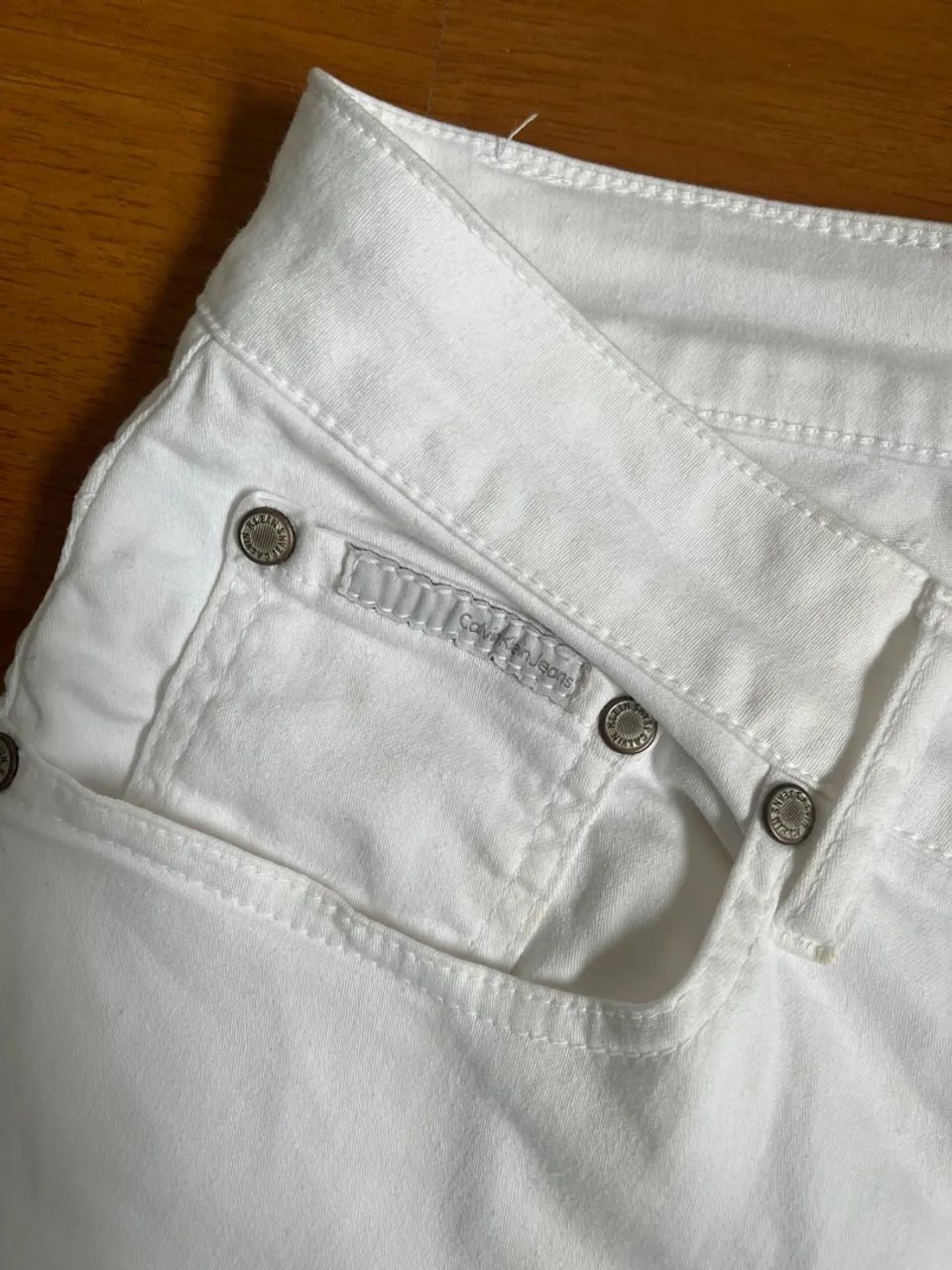 Calça Jeans Calvin Klein Branca - Foto 3