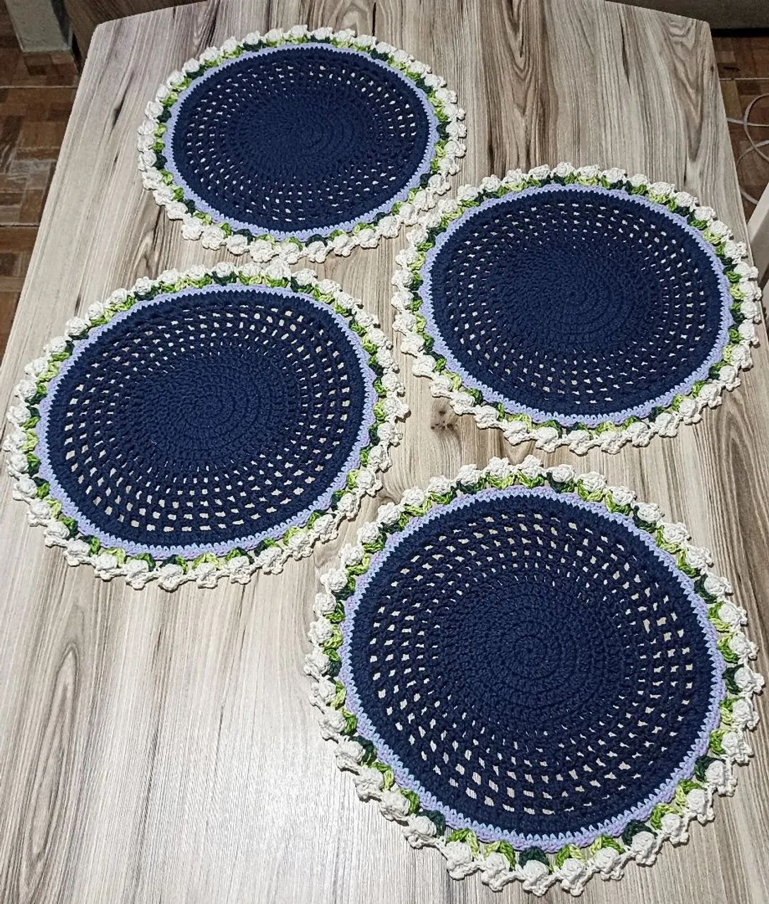 Kit sousplat crochê  - Foto 2