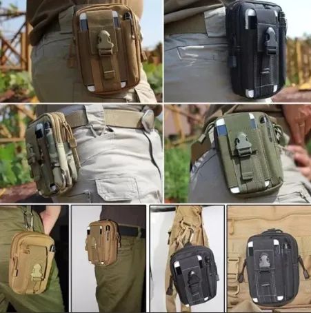 Bolsa para Cinto Porta Treco Tático Militar Pochete De Cintura z127 - Foto 4