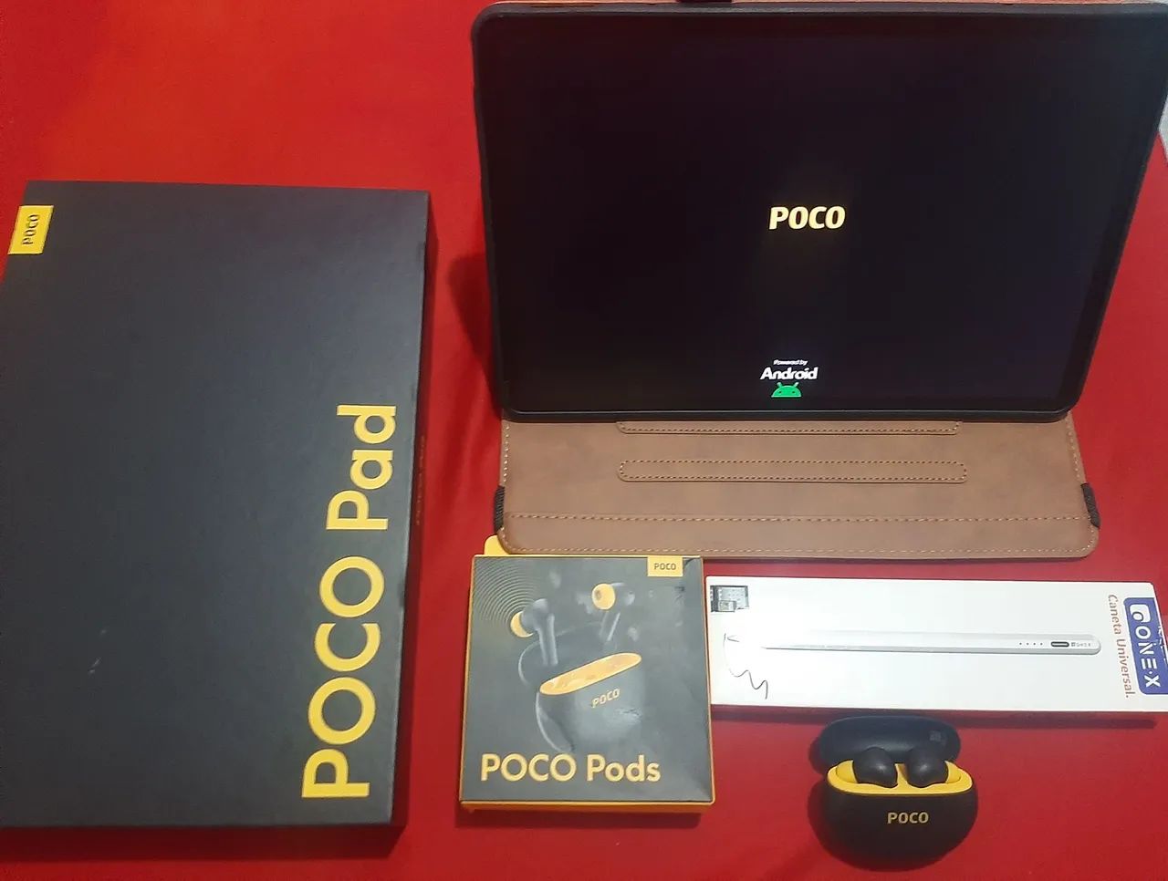 Tablet POCO Pad - muito NOVO e acessórios. 