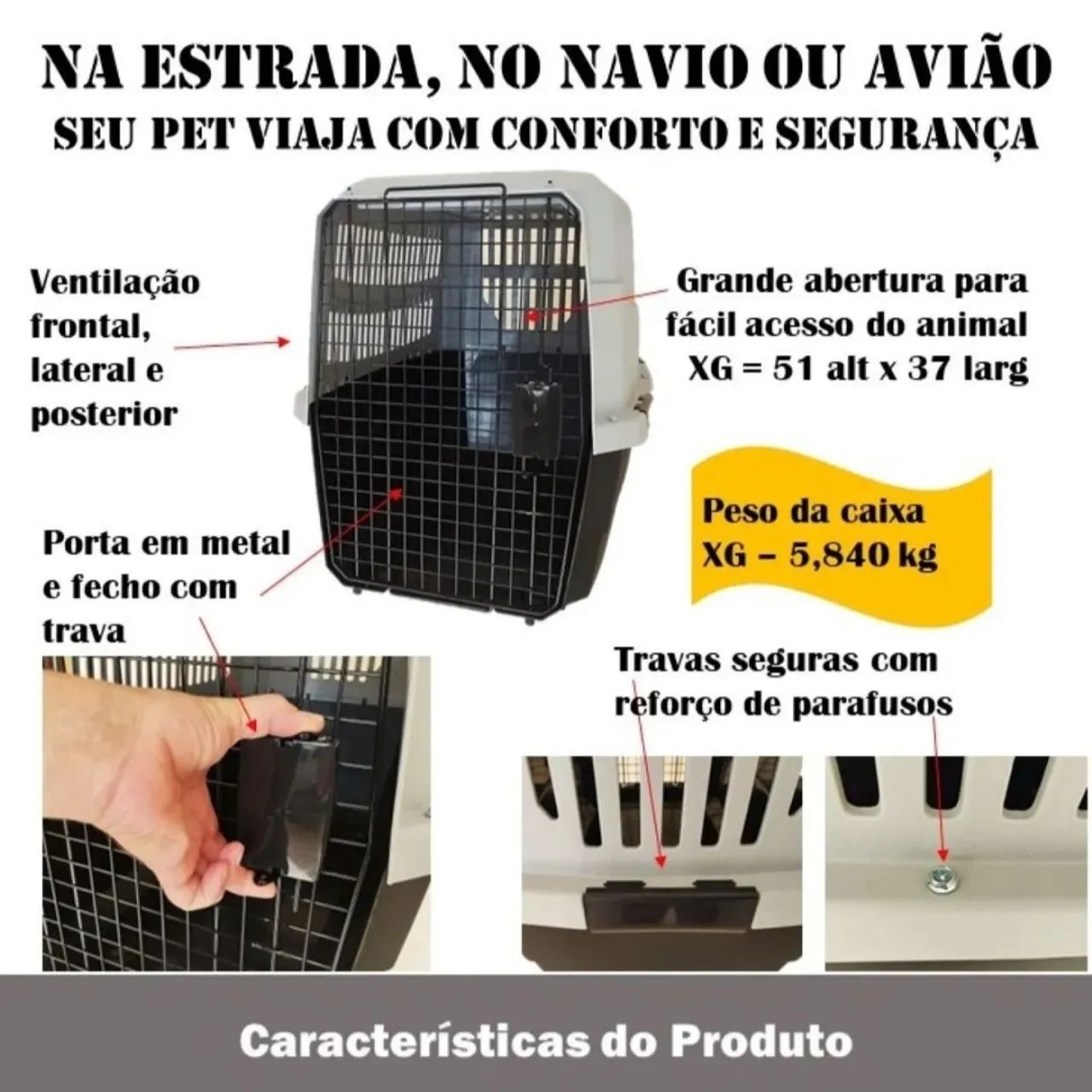 CAIXA DE TRANSPORTE PET 64304560729731122